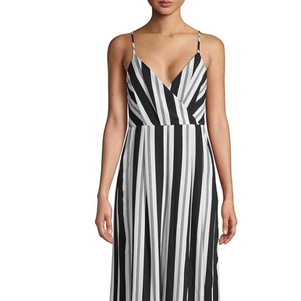 Avec Les Filles Striped Wide Leg Jumpsuit Women XS - Picture 3 of 11